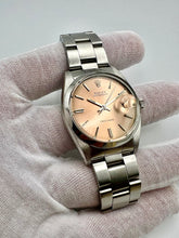 Load image into Gallery viewer, Rolex Oysterdate Precision 6694 with very rare Salmon Sunburst Dial *Unpolished*