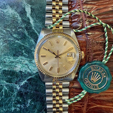 Load image into Gallery viewer, Rolex Datejust 16013 'Rare Ghost Dial' with Full service and Rolex box