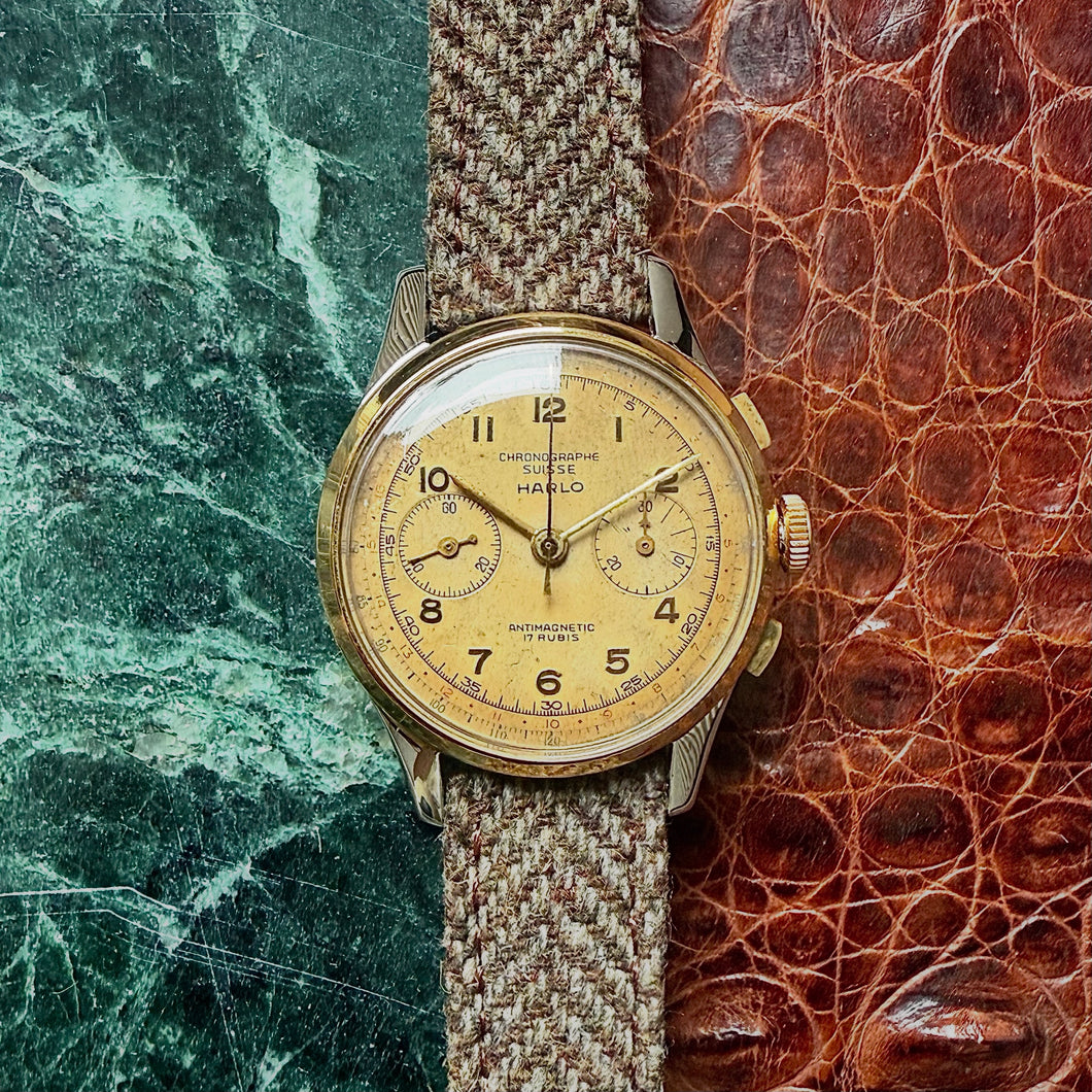 Harlo Chronographe Suisse Two-Tone with Champagne dial