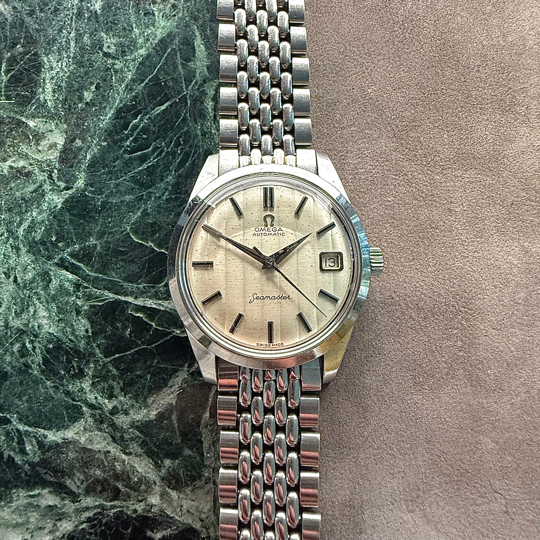 Omega Seamaster 166.010 with rare 'Ribbon' dial