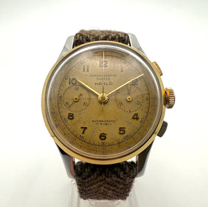 Harlo Chronographe Suisse Two-Tone with Champagne dial