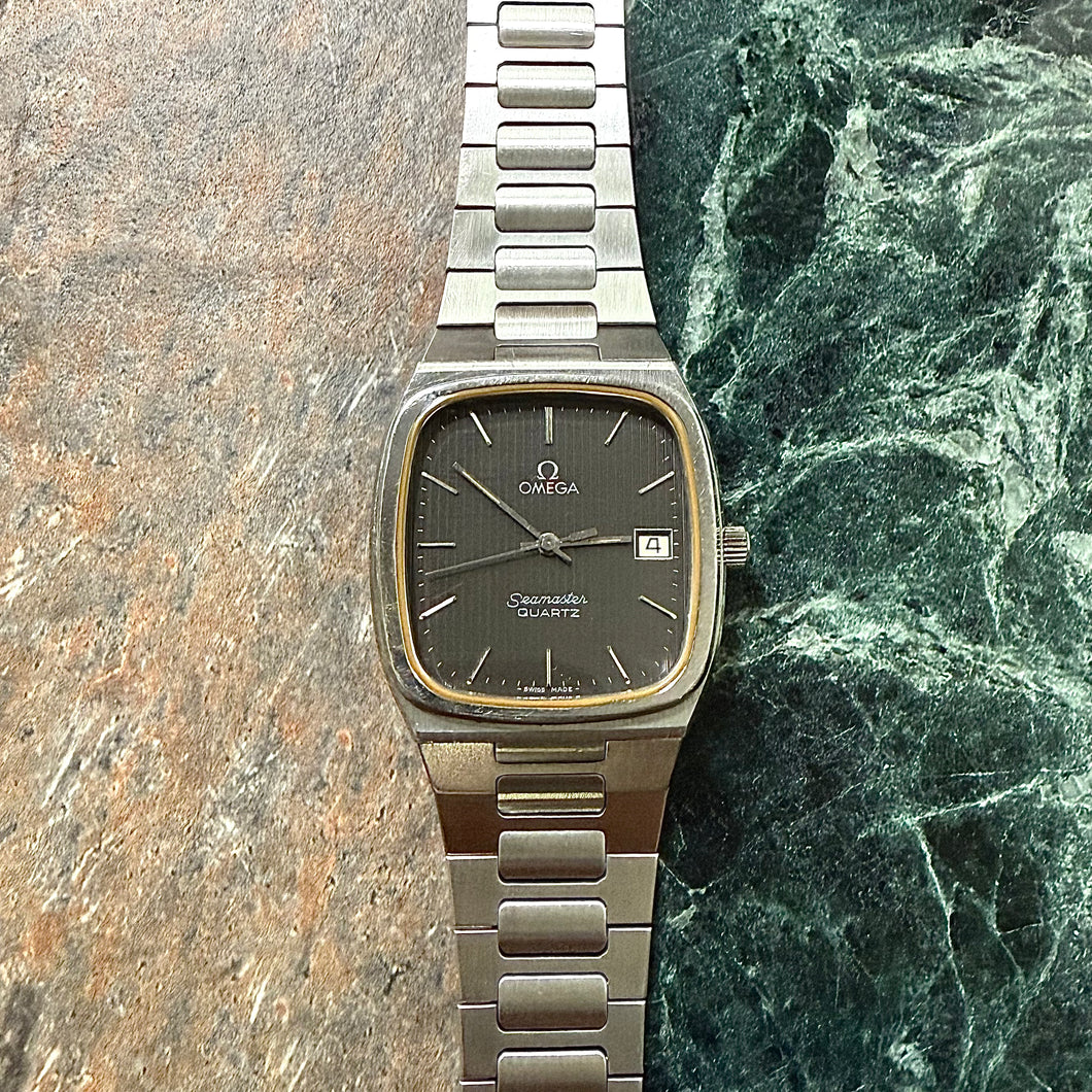 Omega Seamaster Quartz 1342 with Rare Tapestry Dial