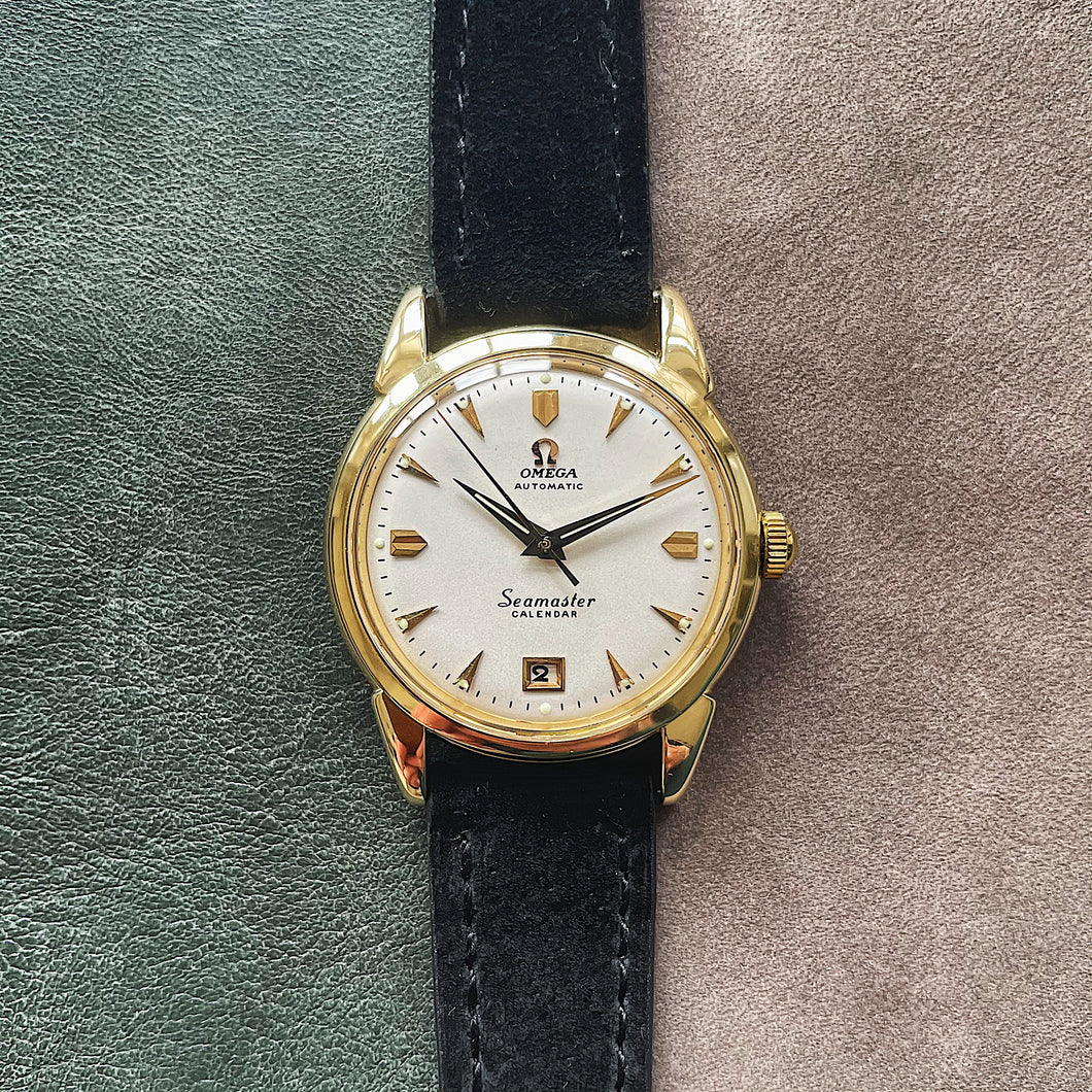 Omega Seamaster 2627 Calendar Solid 14KT Yellow Gold